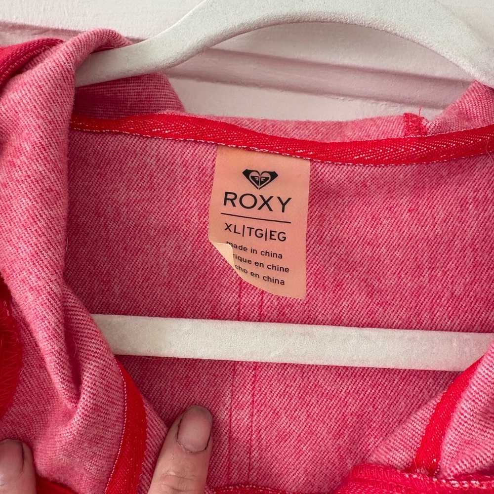 Red Roxy soft Shell Hoodie - Picture 2 of 3